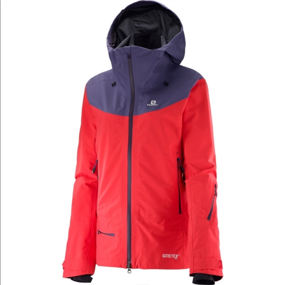 NWT Salomon 3L GORE-Tex hard shell ski jacket with powder skirt arc’teryx